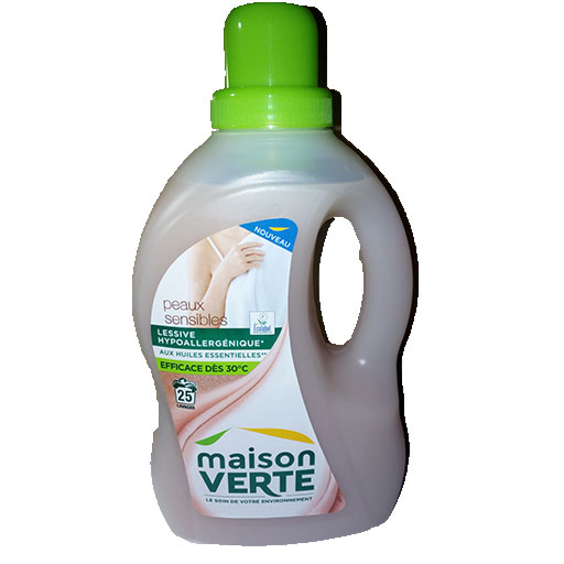 Maison Verte lessive liquide Hypoallergénique aux huiles essentielles 1,5 L  – FRANEWEL